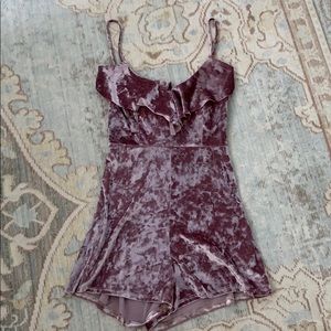 Urban Outfitters Velvet Romper